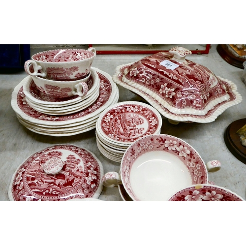 281 - Copeland china Tower pattern tableware 