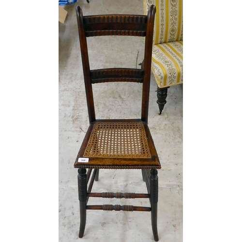 308 - A George III beach framed correctional chair