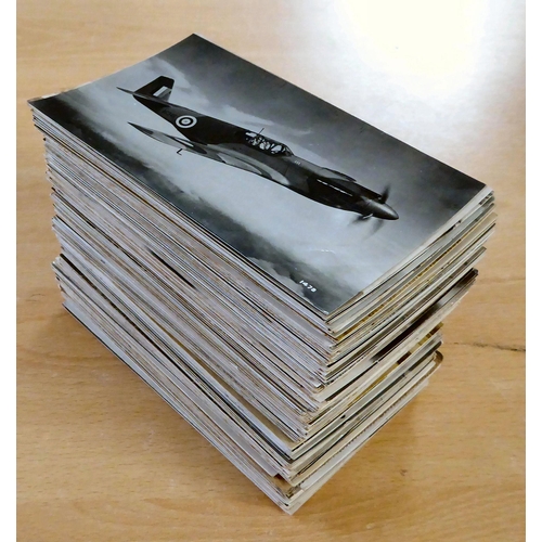 72 - Uncollated, mainly aircraft themed postcards