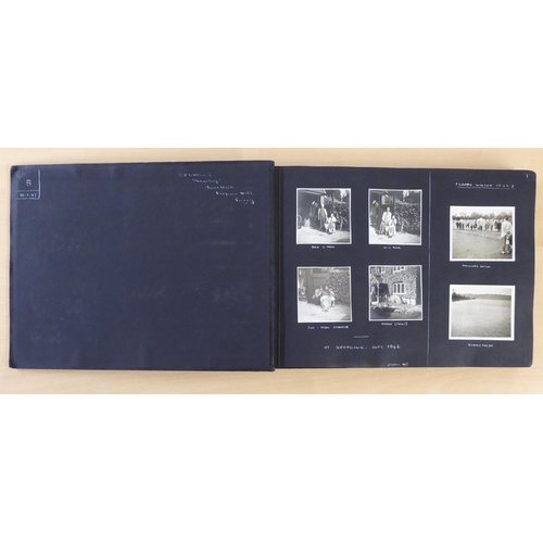 75 - Four albums of mainly early/mid 20thC monochrome photographs of personal, seasonal, boy scout, seasi... 