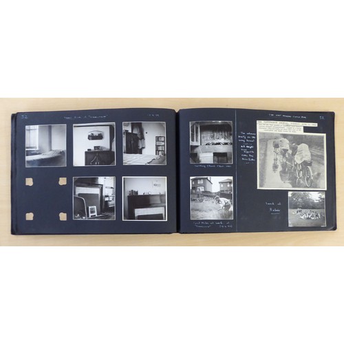 75 - Four albums of mainly early/mid 20thC monochrome photographs of personal, seasonal, boy scout, seasi... 