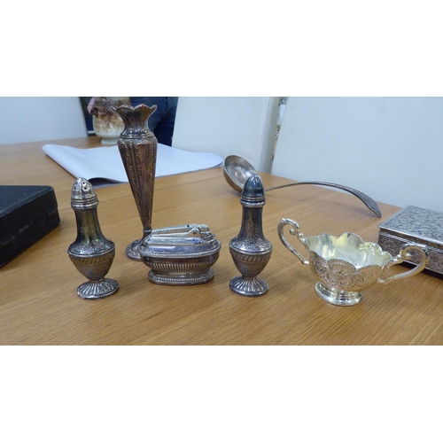 226 - Silver plated tableware: to include an Art Nouveau period slice