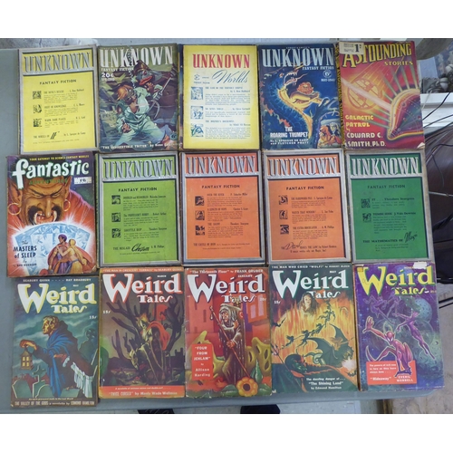 230 - Approximately thirty circa 1930/1960s Sci-Fi and Pulp magazines and comics: to include 'Analog', 'We... 