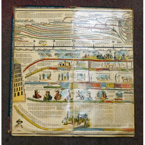 119 - Book: 'The Adams Illustrated Panorama of History' AH Walker, Publisher, London and Paris, comprising... 