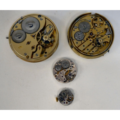 123 - Four watch movements: to include two ladies Rolex