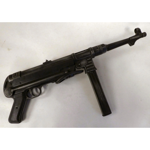 13 - A replica of a German Schmeisser sub-machine gun  (film prop)