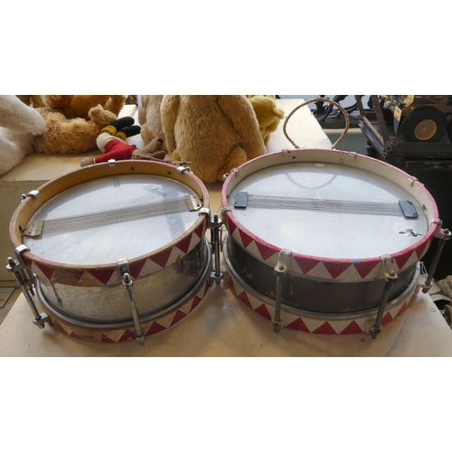 131 - Three similar mid 20thC German snare drums, one by Lefima  15