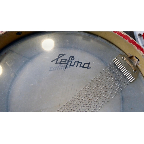 131 - Three similar mid 20thC German snare drums, one by Lefima  15