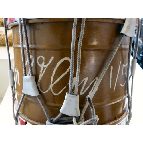 132 - A mid 20thC German marching band drum  15