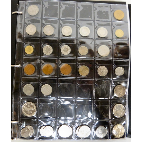 162 - Uncollated coins and banknotes from various continents: to include a 1988 £1 coin