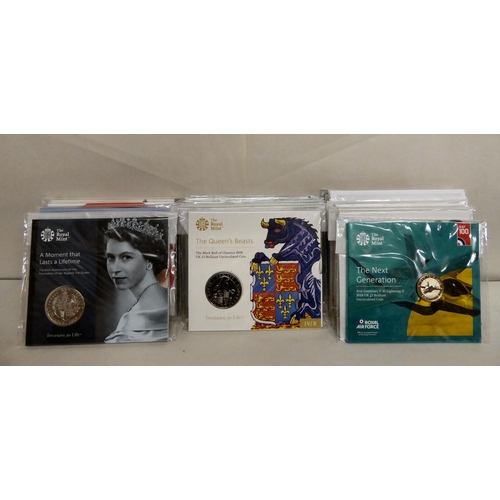 166 - Royal Mint proof collector's coins: to include 'The Queens Beast' £5