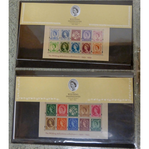 169 - Uncollated postage stamps - presentation packs and silver ingot covers