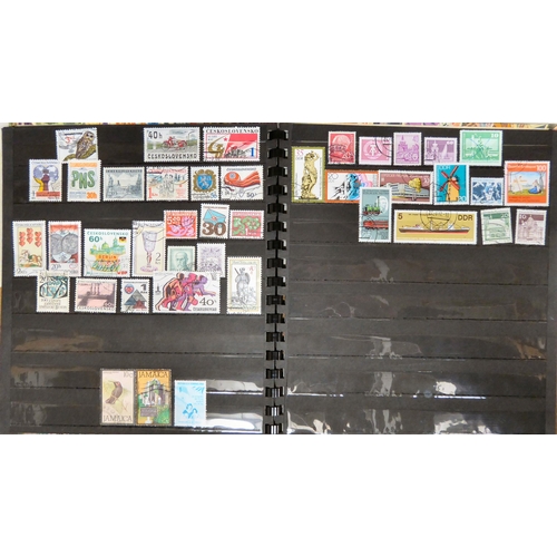 172 - Uncollated postage stamps: to include examples from various continents