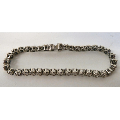 186 - A diamond set Tennis bracelet