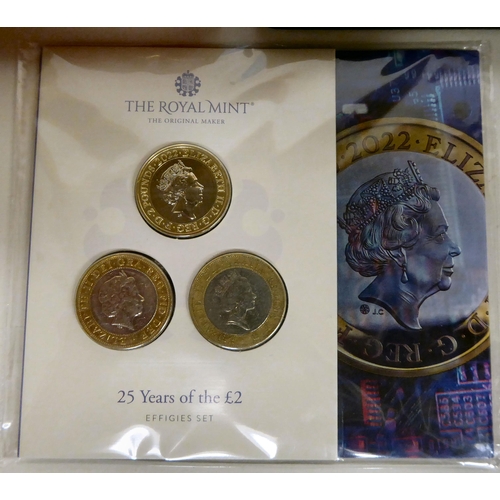 191 - Uncollated coins: to include a 2007 Family Silver Collection proof set