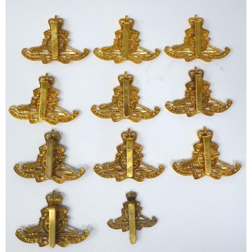 209 - Eleven various British Army Artillery Corps cap badges(Please Note: this lot is subject to the state... 