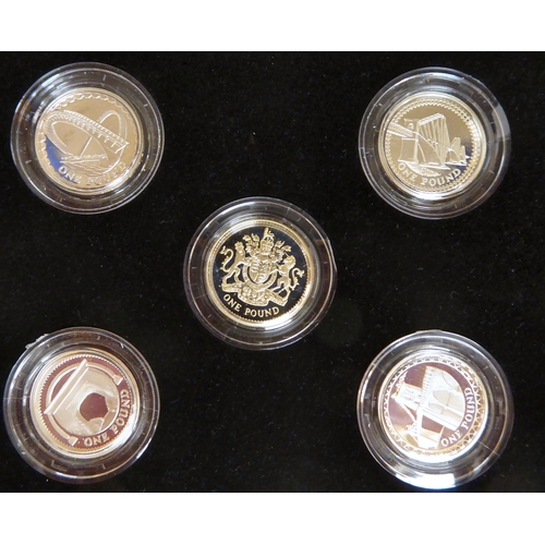 238 - Three Britannia collection silver proof coin sets, 2001, 2005 and 2003