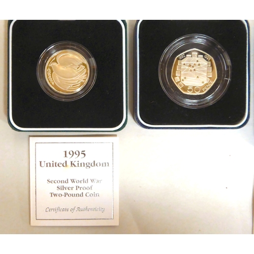 249 - Silver proof collector's coins: to include a 2006 Crown