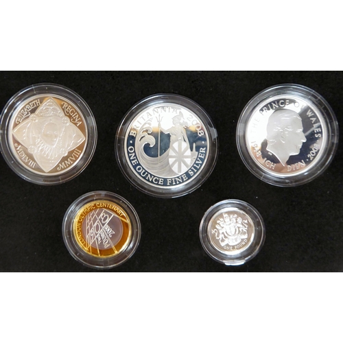 258 - Silver proof coins: to include a 2017 Commemorative set