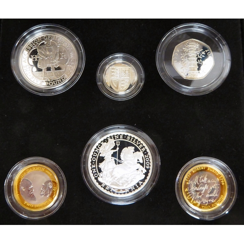 258 - Silver proof coins: to include a 2017 Commemorative set