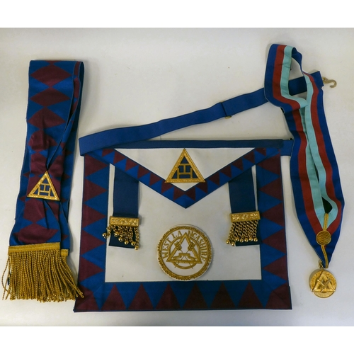 263 - Masonic regalia for West Lancashire: to include an apron