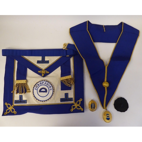 263 - Masonic regalia for West Lancashire: to include an apron