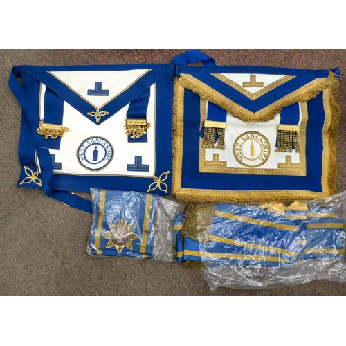 265 - Masonic regalia for West Lancashire: to include aprons and cuffs