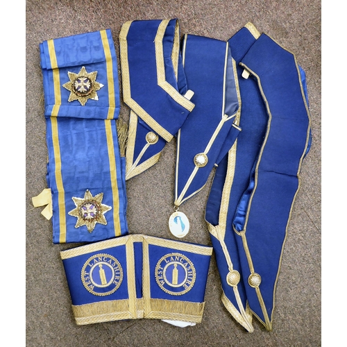 265 - Masonic regalia for West Lancashire: to include aprons and cuffs