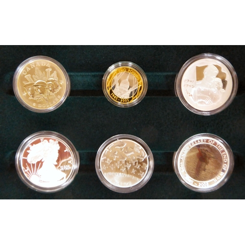 279 - A silver proof coin set The End of World War II 1945-2005 60th Anniversary