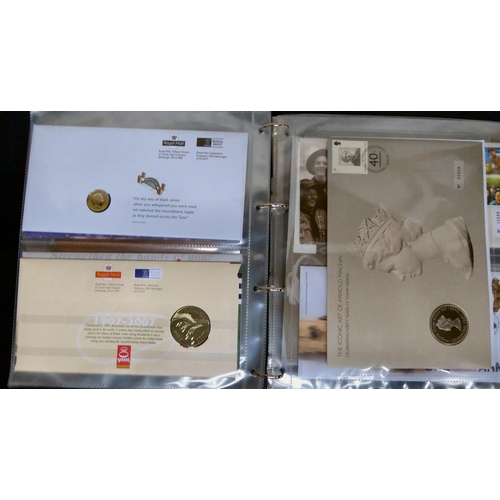 286 - Royal Mail and Royal Mint philatelic and numismatic coin covers