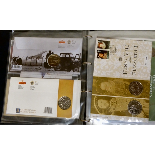 286 - Royal Mail and Royal Mint philatelic and numismatic coin covers