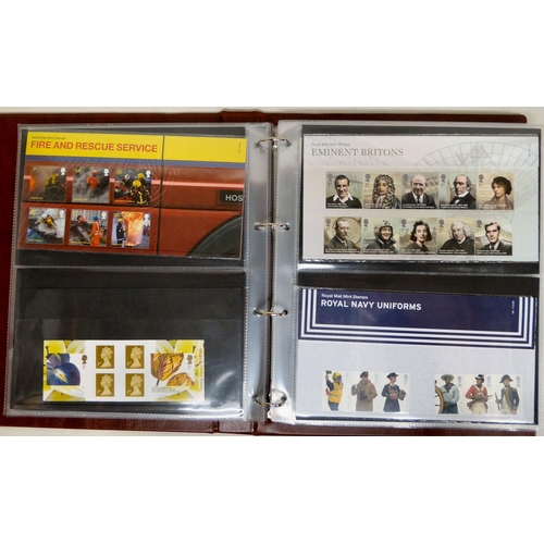 287 - Uncollated postage stamps, Commemorative presentation packs