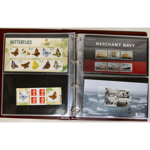 287 - Uncollated postage stamps, Commemorative presentation packs