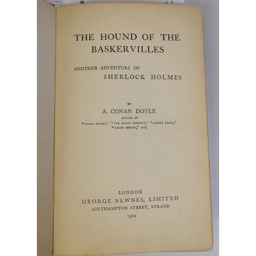 3 - Book: 'The Hound of the Baskervilles' by Arthur Conan Doyle, a First Edition with sixteen illustrati... 