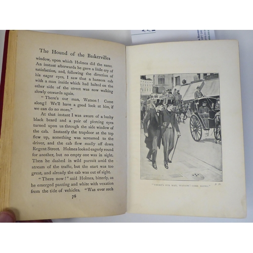 3 - Book: 'The Hound of the Baskervilles' by Arthur Conan Doyle, a First Edition with sixteen illustrati... 