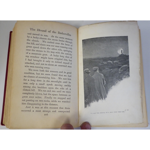 3 - Book: 'The Hound of the Baskervilles' by Arthur Conan Doyle, a First Edition with sixteen illustrati... 