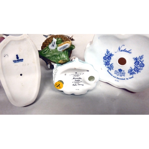 307 - Ceramics: to include a Royal Doulton china musical figure, 'The Snowman'  8