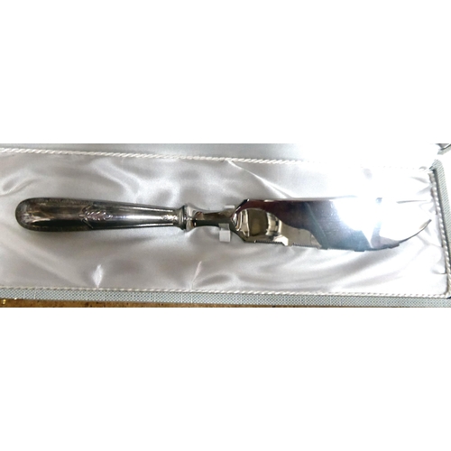 308 - French silver plated cutlery and flatware  cased