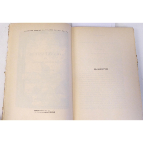 329 - Book: 'Frankenstein or The Modern Prometheus' by Mary W Shelley with illustrations by Nino Carbe, pu... 