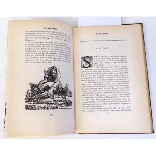 329 - Book: 'Frankenstein or The Modern Prometheus' by Mary W Shelley with illustrations by Nino Carbe, pu... 