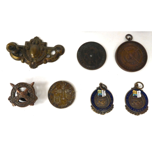 349 - Assorted medallions and badges: to include the Bristol Institute of Mechanical Engineers and The Roy... 