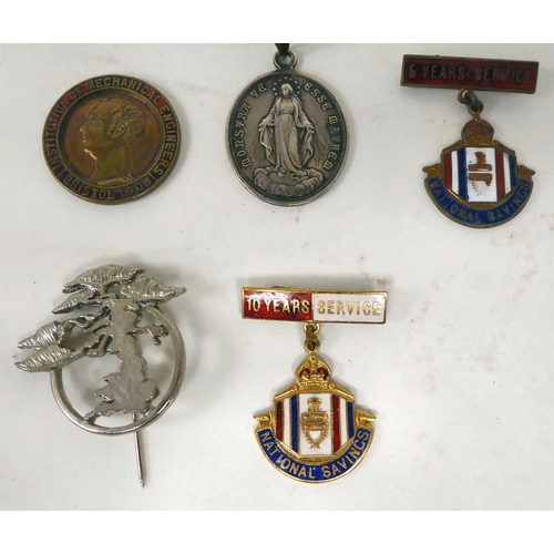 349 - Assorted medallions and badges: to include the Bristol Institute of Mechanical Engineers and The Roy... 