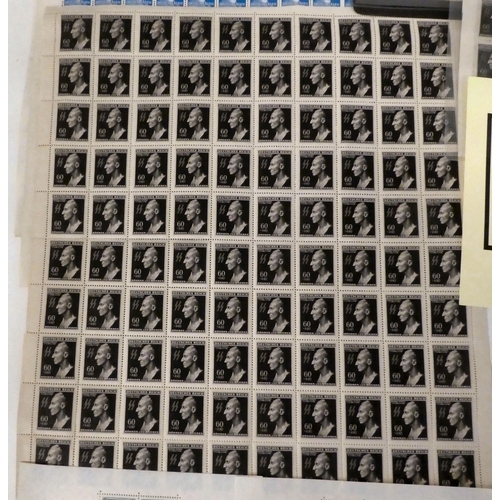 96 - Postage stamps, mainly unused, Third Reich era