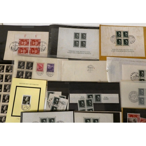 96 - Postage stamps, mainly unused, Third Reich era