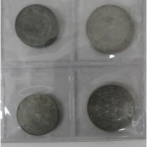 97 - German Third Reich era, some earlier, coins(Please Note: this lot is subject to the statement made i... 