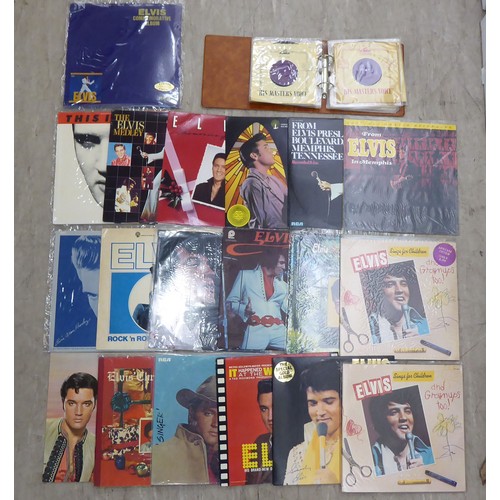 341 - An extensive, single owner, private collection of Elvis related vinyl records, CDs and DVDs: to incl... 