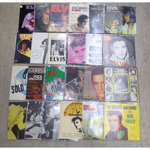 341 - An extensive, single owner, private collection of Elvis related vinyl records, CDs and DVDs: to incl... 