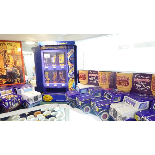 18 - Cadbury's promotional wares: to include china mugs; puzzles; diecast model vehicles; and other colle... 