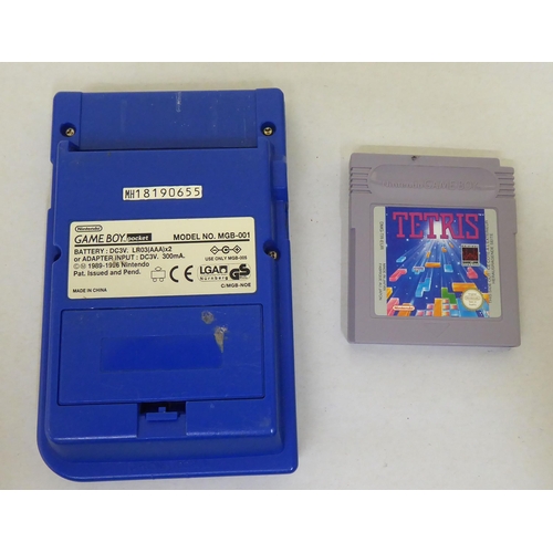 1 - Handheld gaming devices: to include a Nintendo Game Boy Pocket, in blue with Tetris