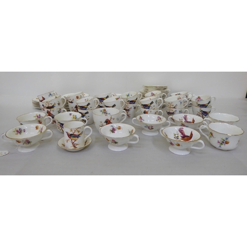 176 - Royal Doulton china Exotic Bird pattern tableware